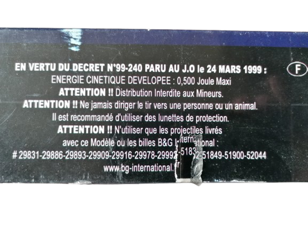 Fusil à pompe ELITE 52112 vintage 47 cm avec boîte et notice