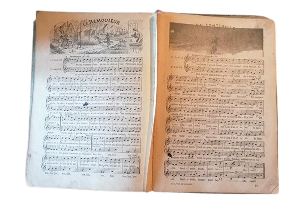 Livre de Musique de Claude Augé – Édition scolaire Larousse 1910–1920