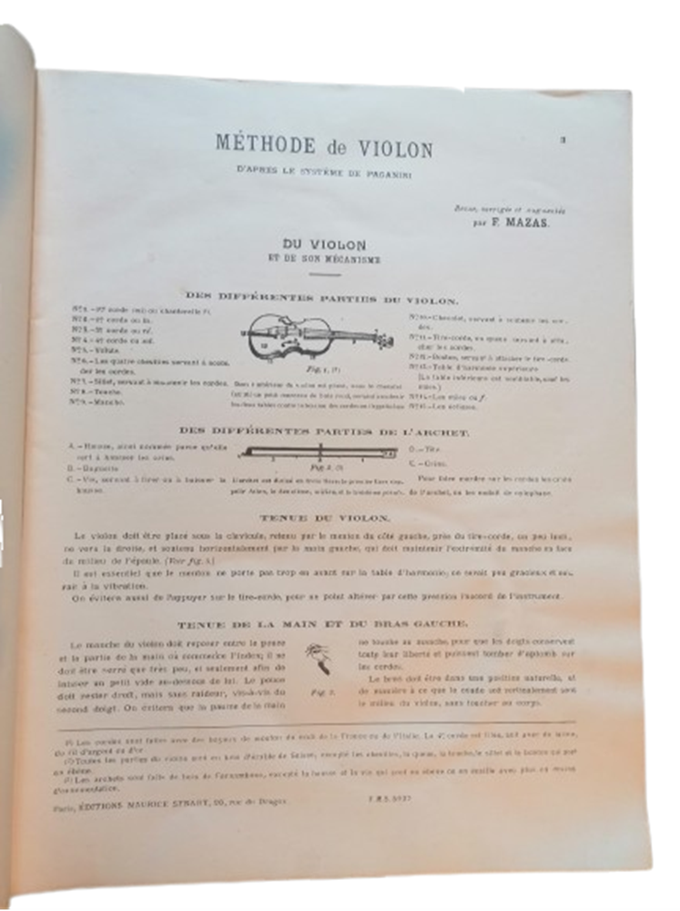Mazas – Méthode complète pour violon (Édition Maurice Senart, 1915)