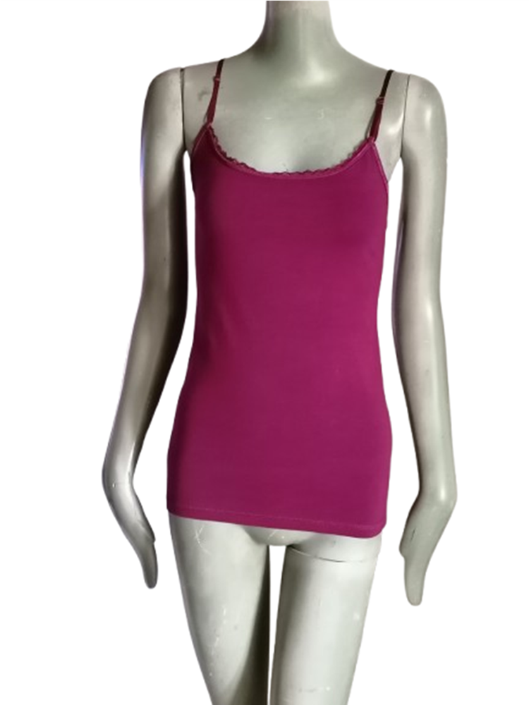 Débardeur femme Zenana Outfitters couleur prune à fines bretelles
