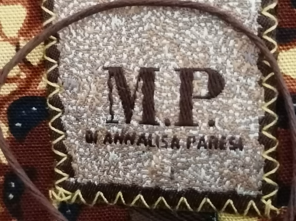 Rare top corset patchwork M.P. by Annalisa Paresi en 100 % rayon