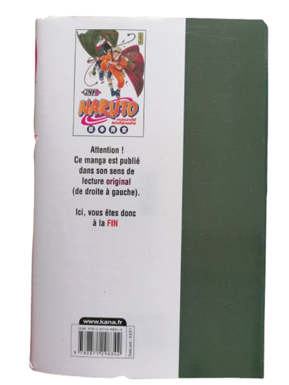 Naruto Tome 20 – Manga Version Française – Neuf